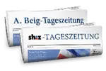 Zeitungsrolle shz + beig