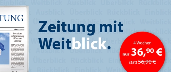 Zeitung mit Weitblick
