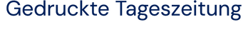 Gedruckte Tageszeitung Logo