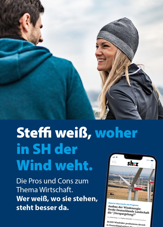 Steffi weiß, woher in SH der Wind weht.