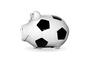 Sparschwein Fußballschwein